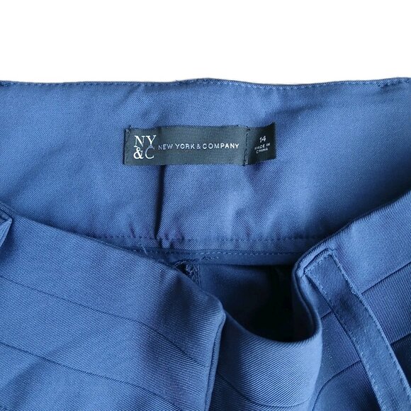 🛍 NY&C New York & company Navy Blue Size 14 Women's Dress Pants NWOT - Picture 6 of 6